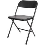 chaise pliante noir