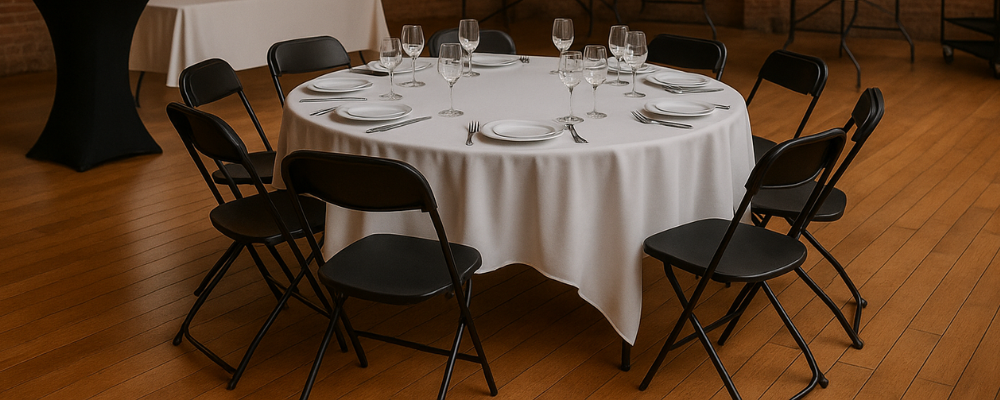 Table et chaise pour évènement